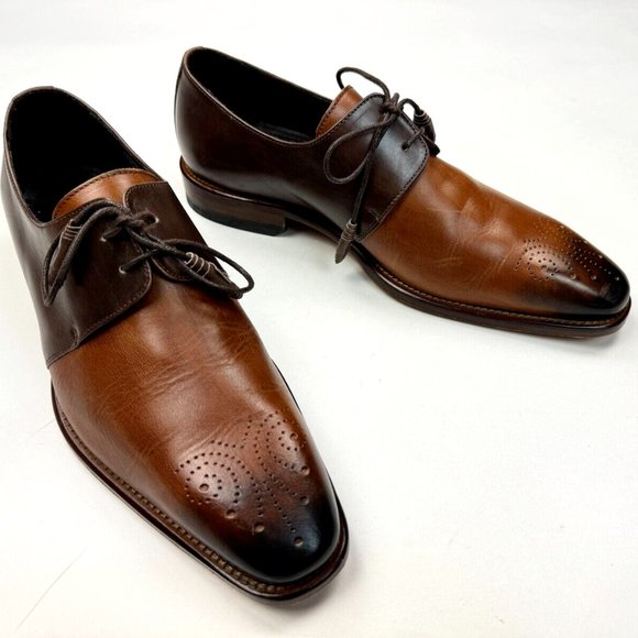 Paul Fredrick Other - Paul Fredrick Leather Derby Mens 8 41 EUC‎ Lace-up Oxford Made in Italy FFR103A